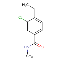 Chemical structure of 3-chloro-4-ethyl-N-methylbenzamide - CSSB01072165665
