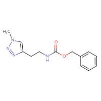 Chemical structure of benzyl N-[2-(1-methyl-1H-1,2,3-triazol-4-yl)ethyl]carbamate - CSSB00118019391