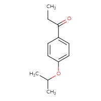 Chemical structure of 1-[4-(propan-2-yloxy)phenyl]propan-1-one - CSSB00000170457