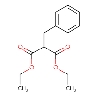 Chemical structure of 1,3-diethyl 2-benzylpropanedioate - CSSB00000499744