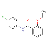 Chemical structure of N-(4-chlorophenyl)-2-ethoxybenzamide - CSSB00046162047