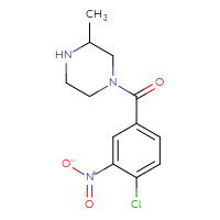 Chemical structure of 1-(4-chloro-3-nitrobenzoyl)-3-methylpiperazine - CSSB00038793097