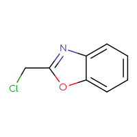 Chemical structure of 2-(chloromethyl)-1,3-benzoxazole - CSSB00000195508