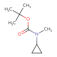 Chemical structure of tert-butyl N-cyclopropyl-N-methylcarbamate - CSSB00011924200