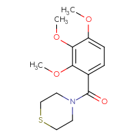 Chemical structure of 4-(2,3,4-trimethoxybenzoyl)thiomorpholine - CSSB00064788675