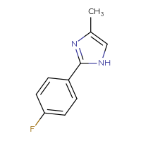 Chemical structure of 2-(4-fluorophenyl)-4-methyl-1H-imidazole - CSSB00011999261