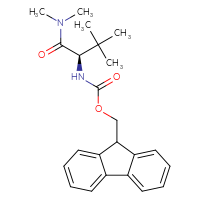 Chemical structure of (9H-fluoren-9-yl)methyl N-[(1R)-1-(dimethylcarbamoyl)-2,2-dimethylpropyl]carbamate - CSSB00919222117