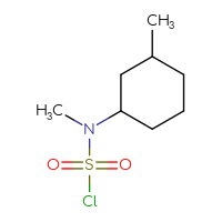 Chemical structure of N-methyl-N-(3-methylcyclohexyl)sulfamoyl chloride - CSSB00011479071