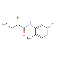Chemical structure of 2-bromo-N-(5-chloro-2-methylphenyl)butanamide - CSSB00011763500
