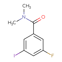 Chemical structure of 3-fluoro-5-iodo-N,N-dimethylbenzamide - CSSB00021625274