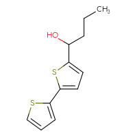 Chemical structure of 1-{[2,2'-bithiophen]-5-yl}butan-1-ol - CSSB02136437756