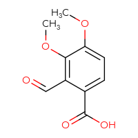 Chemical structure of 2-formyl-3,4-dimethoxybenzoic acid - CSSB00010392914