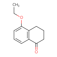 Chemical structure of 5-ethoxy-1,2,3,4-tetrahydronaphthalen-1-one - CSSB00012004106