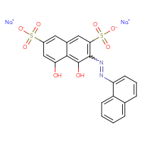 Chemical structure of disodium 4,5-dihydroxy-3-[2-(naphthalen-1-yl)diazen-1-yl]naphthalene-2,7-disulfonate - CSSB00000091868