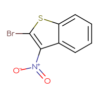Chemical structure of 2-bromo-3-nitro-1-benzothiophene - CSSB00010744263