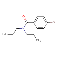 Chemical structure of 4-bromo-N,N-dipropylbenzamide - CSSB00000159116