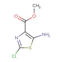 Chemical structure of methyl 5-amino-2-chloro-1,3-thiazole-4-carboxylate - CSSB00009858528