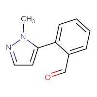 Chemical structure of 2-(1-methyl-1H-pyrazol-5-yl)benzaldehyde - CSSB00011961202