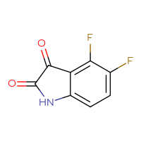 Chemical structure of 4,5-difluoro-2,3-dihydro-1H-indole-2,3-dione - CSSB00010554481