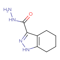 Chemical structure of 4,5,6,7-tetrahydro-1H-indazole-3-carbohydrazide - CSSB00000009264