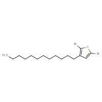 Chemical structure of 2,5-dibromo-3-dodecylthiophene - CSSB00000047027