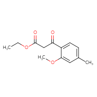 Chemical structure of ethyl 3-(2-methoxy-4-methylphenyl)-3-oxopropanoate - CSSB00007086941