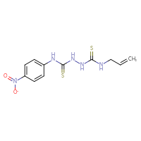 Chemical structure of 1-(4-nitrophenyl)-3-{[(prop-2-en-1-yl)carbamothioyl]amino}thiourea - CSSB00025727698