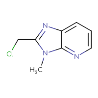Chemical structure of 2-(chloromethyl)-3-methyl-3H-imidazo[4,5-b]pyridine - CSSB00011916942