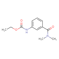 Chemical structure of ethyl N-[3-(dimethylcarbamoyl)phenyl]carbamate - CSSB00000609300