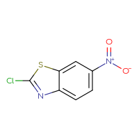 Chemical structure of 2-chloro-6-nitro-1,3-benzothiazole - CSSB00000008631