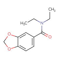 Chemical structure of N,N-diethyl-2H-1,3-benzodioxole-5-carboxamide - CSSB00000252246