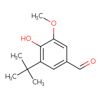 Chemical structure of 3-tert-butyl-4-hydroxy-5-methoxybenzaldehyde - CSSB00010659441