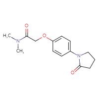 Chemical structure of N,N-dimethyl-2-[4-(2-oxopyrrolidin-1-yl)phenoxy]acetamide - CSSB02010506100