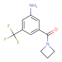Chemical structure of 3-(azetidine-1-carbonyl)-5-(trifluoromethyl)aniline - CSSB06256038773