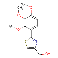 Chemical structure of [2-(2,3,4-trimethoxyphenyl)-1,3-thiazol-4-yl]methanol - CSSB06588566231