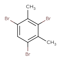 Chemical structure of 1,3,5-tribromo-2,4-dimethylbenzene - CSSB00010285898