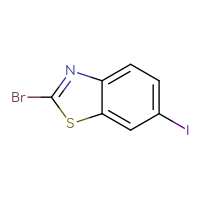 Chemical structure of 2-bromo-6-iodo-1,3-benzothiazole - CSSB00010163704