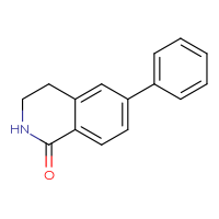 Chemical structure of 6-phenyl-1,2,3,4-tetrahydroisoquinolin-1-one - CSSB00020636802