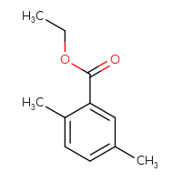 Chemical structure of ethyl 2,5-dimethylbenzoate - CSSB00000170300