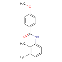 Chemical structure of N-(2,3-dimethylphenyl)-4-methoxybenzamide - CSSB00046154765