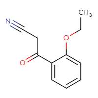 Chemical structure of 3-(2-ethoxyphenyl)-3-oxopropanenitrile - CSSB00011225184