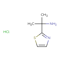 Chemical structure of 2-(1,3-thiazol-2-yl)propan-2-amine hydrochloride - CSSB21212110363
