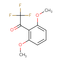 Chemical structure of 1-(2,6-dimethoxyphenyl)-2,2,2-trifluoroethan-1-one - CSSB00013640966