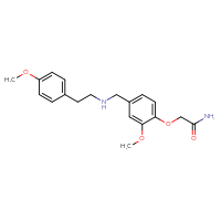 Chemical structure of 2-[2-methoxy-4-({[2-(4-methoxyphenyl)ethyl]amino}methyl)phenoxy]acetamide - CSSB00121626658