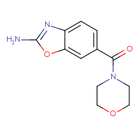 Chemical structure of 6-(morpholine-4-carbonyl)-1,3-benzoxazol-2-amine - CSSB00000757077