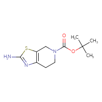 Chemical structure of tert-butyl 2-amino-4H,5H,6H,7H-[1,3]thiazolo[5,4-c]pyridine-5-carboxylate - CSSB00000735770