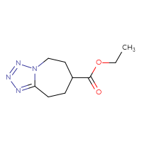 Chemical structure of ethyl 5H,6H,7H,8H,9H-[1,2,3,4]tetrazolo[1,5-a]azepine-7-carboxylate - CSSB06656584042
