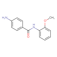 Chemical structure of 4-amino-N-(2-methoxyphenyl)benzamide - CSSB00000594934