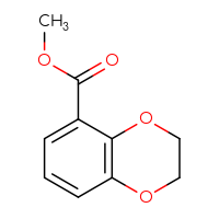 Chemical structure of methyl 2,3-dihydro-1,4-benzodioxine-5-carboxylate - CSSB00011324950