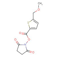 Chemical structure of 2,5-dioxopyrrolidin-1-yl 5-(methoxymethyl)thiophene-2-carboxylate - CSSB03462747027